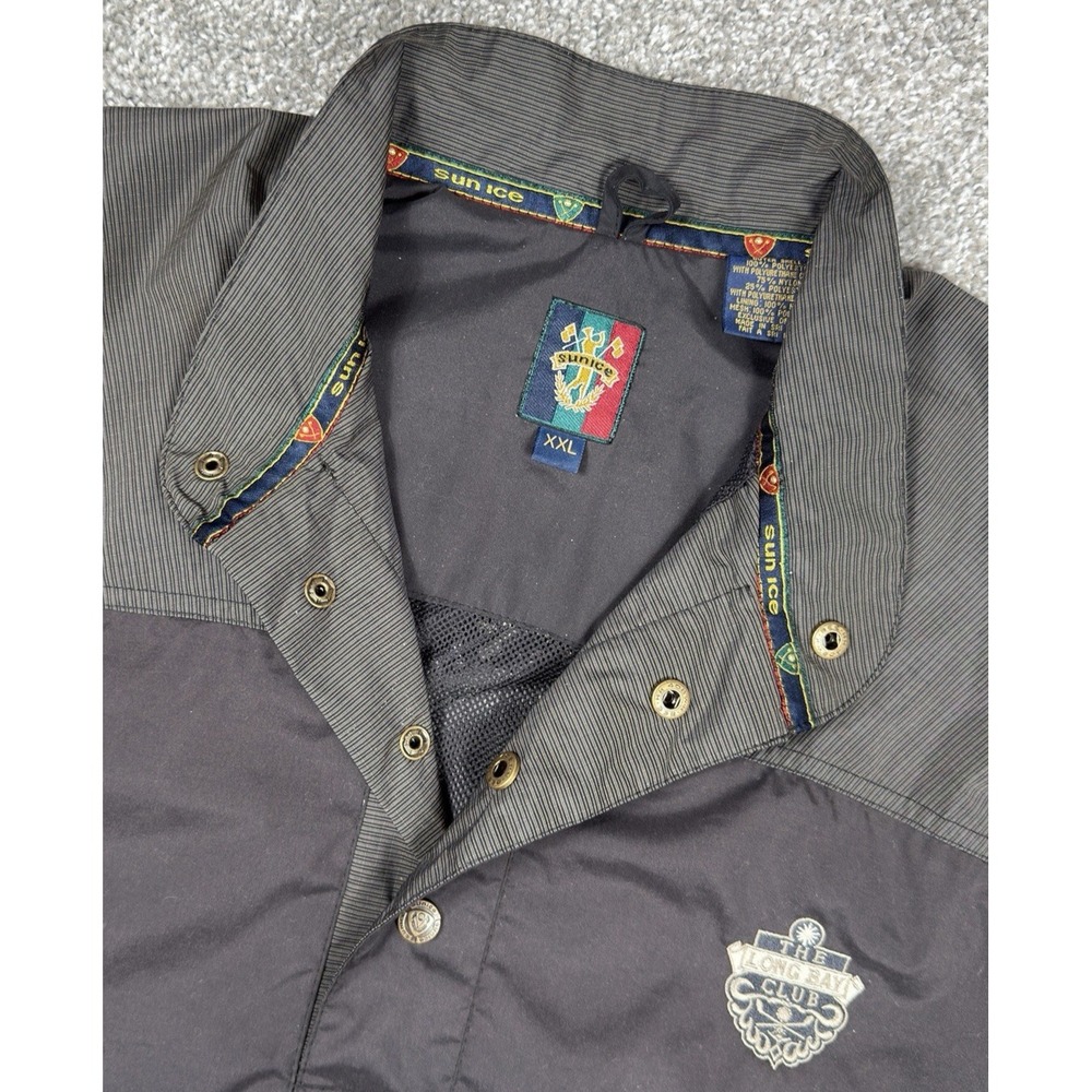 Sunice Golf Pullover XXL Black Wind Water Resistant Long Bay Jack Nicklaus